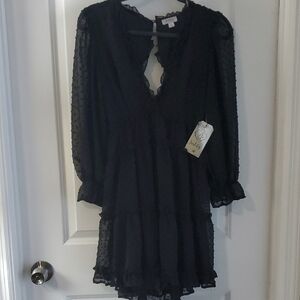 Justify Black Long Sleeve Dress